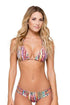 Luli Fama My Way Zig Zag Knotted Cut Out Triangle Top